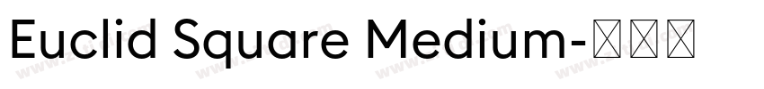 Euclid Square Medium字体转换
